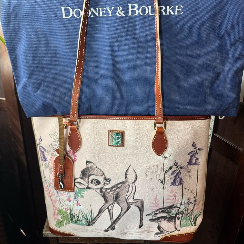 Disney Dooney & Bourke Bag Bambi 75th Large Shopper Tote 2017